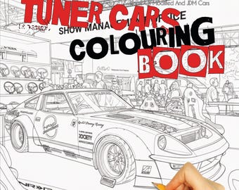 Stance Auto Magazine Tuners Cars Colouring Book