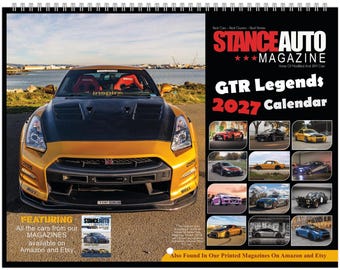 Stance Auto Magazine Gtr Legends 2027  Wall Calendars (US & CA)