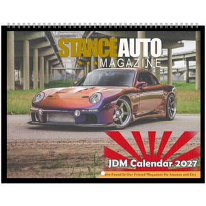 Stance Auto Magazine JDM 2027 Wall Calendars (US & CA)