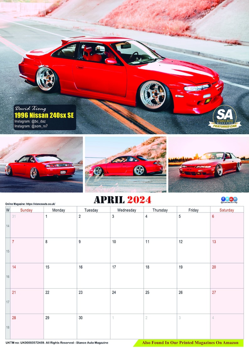 JDM Bk1 2024 Wall Calendars Etsy