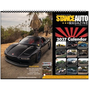 Stance Auto Magazine JDM Cars Book 2  2027 Wall calendars (US & CA)