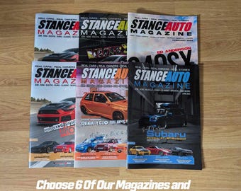 Stance Auto 6 Car Magazines Bundle