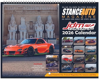 Stance Auto&#39;s JDM Cars Book 1 2026 Wall calendars (US & CA)