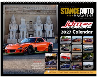 Stance Auto Magazine JDM Cars Book 1 2027 Wall Calendars (US & CA)