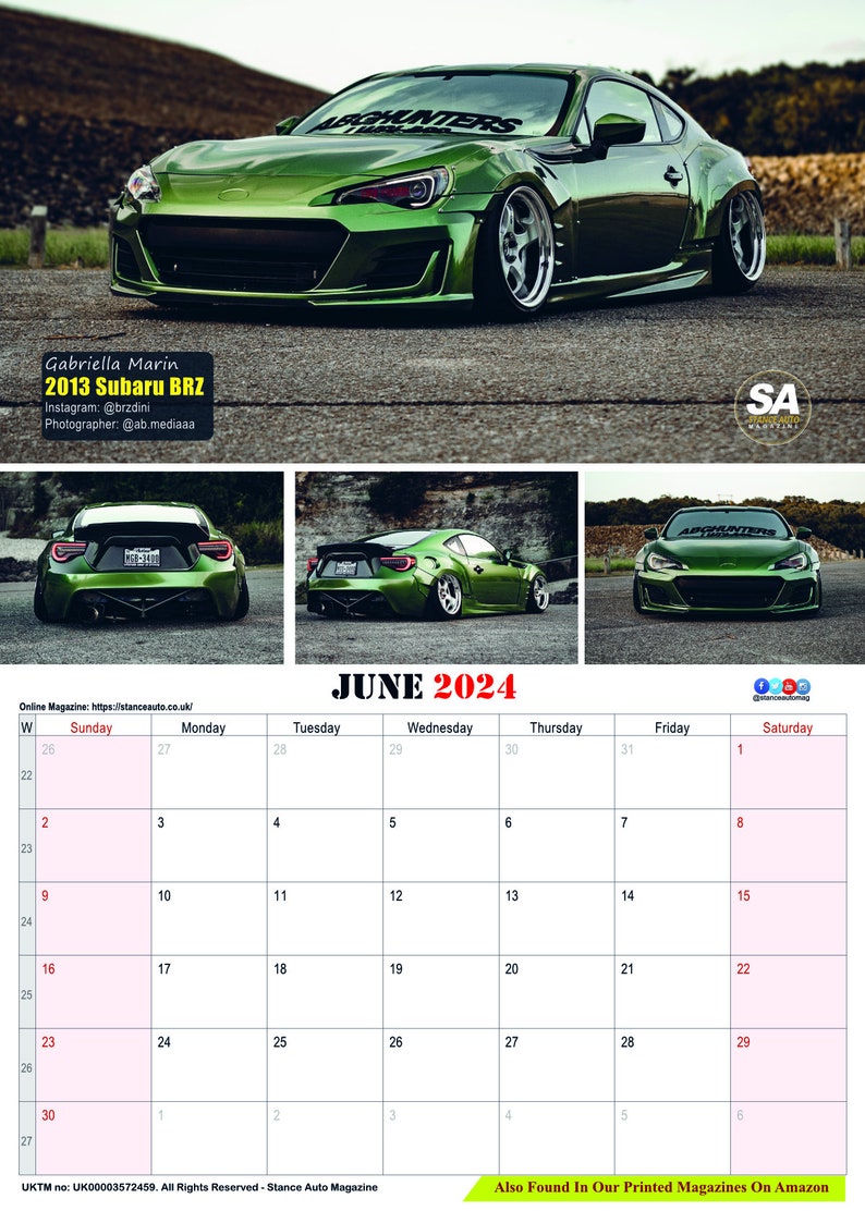 JDM Bk2 2024 Wall Calendars Etsy