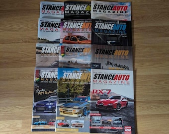 Stance Auto 12 Car Magazines Bundle