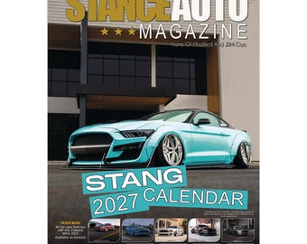 Stance Auto Magazine Stang 2027 Wall Calendars