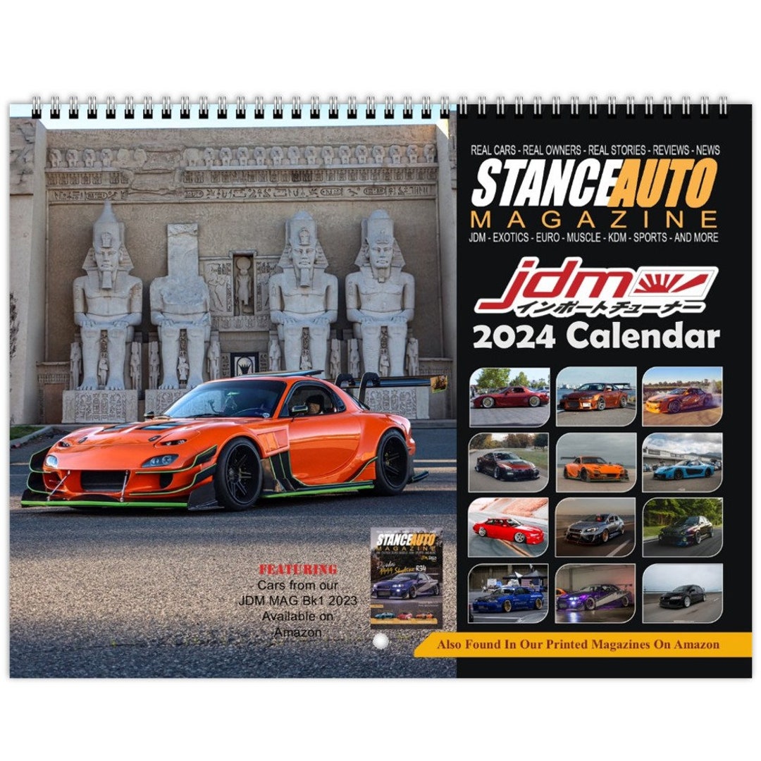 Stance Auto Magazine JDM Bk1 2024 Wall Calendars US & CA Only Etsy