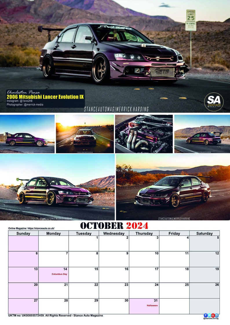 JDM 2024 Wall Calendars Etsy