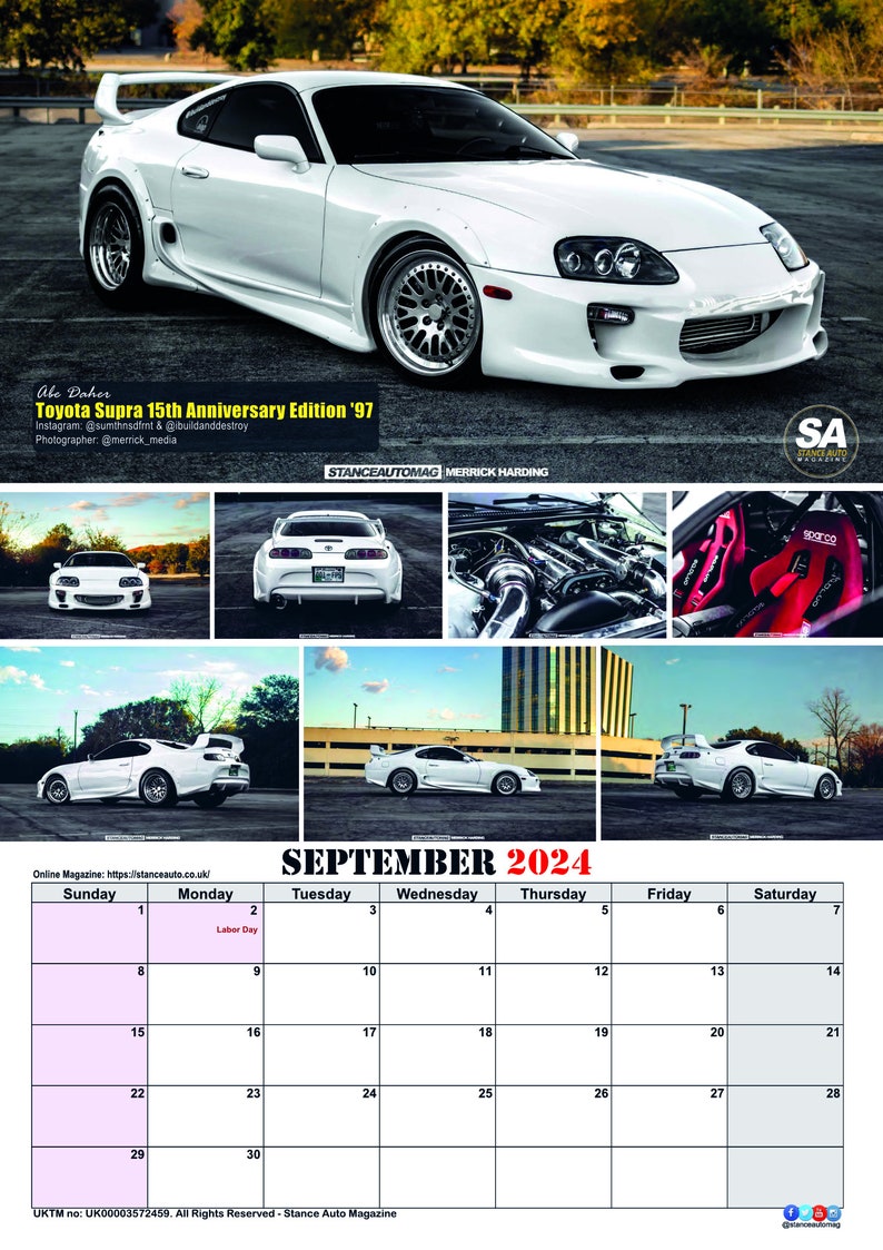 JDM 2024 Wall Calendars Etsy