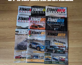 Stance Auto 9 Car Magazines Bundle