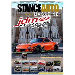 Calendriers muraux 2027 du magazine Stance Auto consacrés aux voitures de tuning japonaises (JDM)