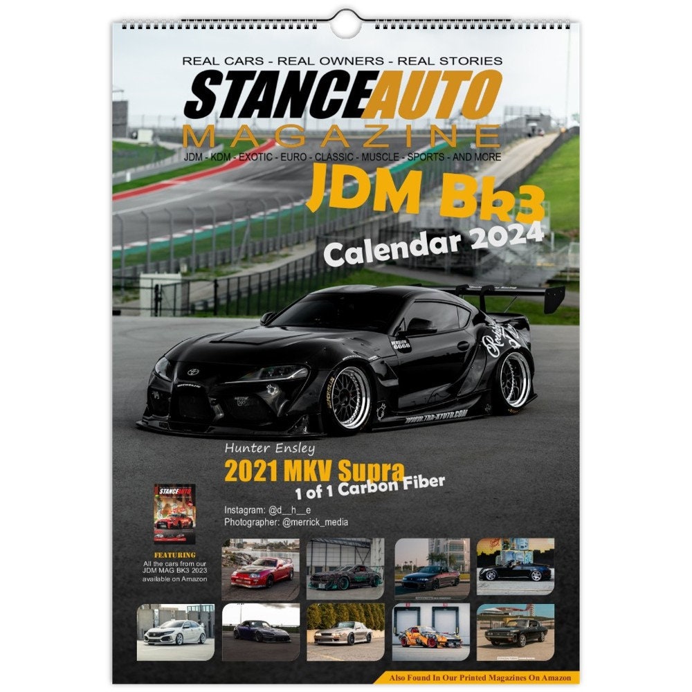 JDM Bk3 2024 A3 Wall Calendars Etsy