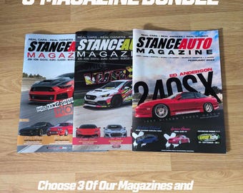 Stance Auto 3 Car Magazines Bundle