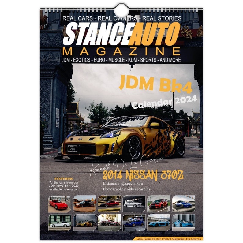 2024 Wall Calendars Stance Auto Magazine JDM BK4 UK & EU Etsy
