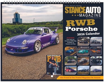 The RWB Porsche 2026 Wall calendars  (US & CA)