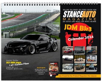 Stance Auto Magazine JDM Bk 3 2024 Wall calendars (US & CA Only)