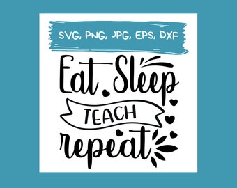 Eat sleep teach music svg music notes cup wrap svg cutting file Music Note SVG Music Symbols svg, SVG Files for Cricut