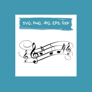 Musical abstract SVG music notes cup wrap svg cutting file Music Note SVG Music Symbols svg, pianist music notes svg, SVG Files for Cricut