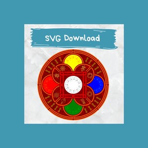 Mandala Image, Ancient Chinese coin, Instant Download, SVG Files for Cricut | Vinyl & Craft Cutting File