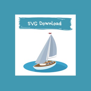 sailboat svg clip art, Boat on a river, Lake life svg, boat on river svg, SVG Files for Cricut SVG PNG Clipart Vector Cut Cutting