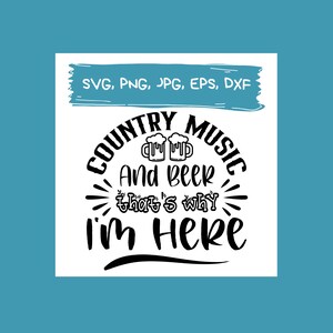SVG musique country | musique country svg | Note de musique SVG Music Symbols SVG | Téléchargement instantané | fichiers svg pour Cricut