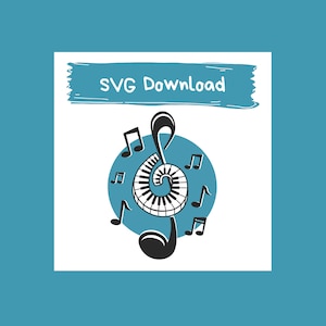 Music Abstract Graphic Music cutting file Music Note SVG Music Symbols svg | Instant Download | SVG Files for Cricut