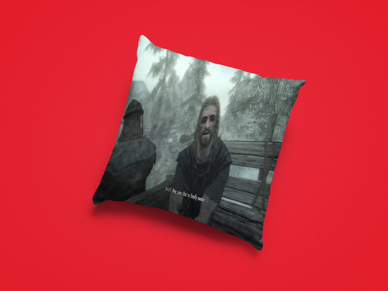 SKYRIM Finally Awake Pillow Case Multiple Sized Etsy