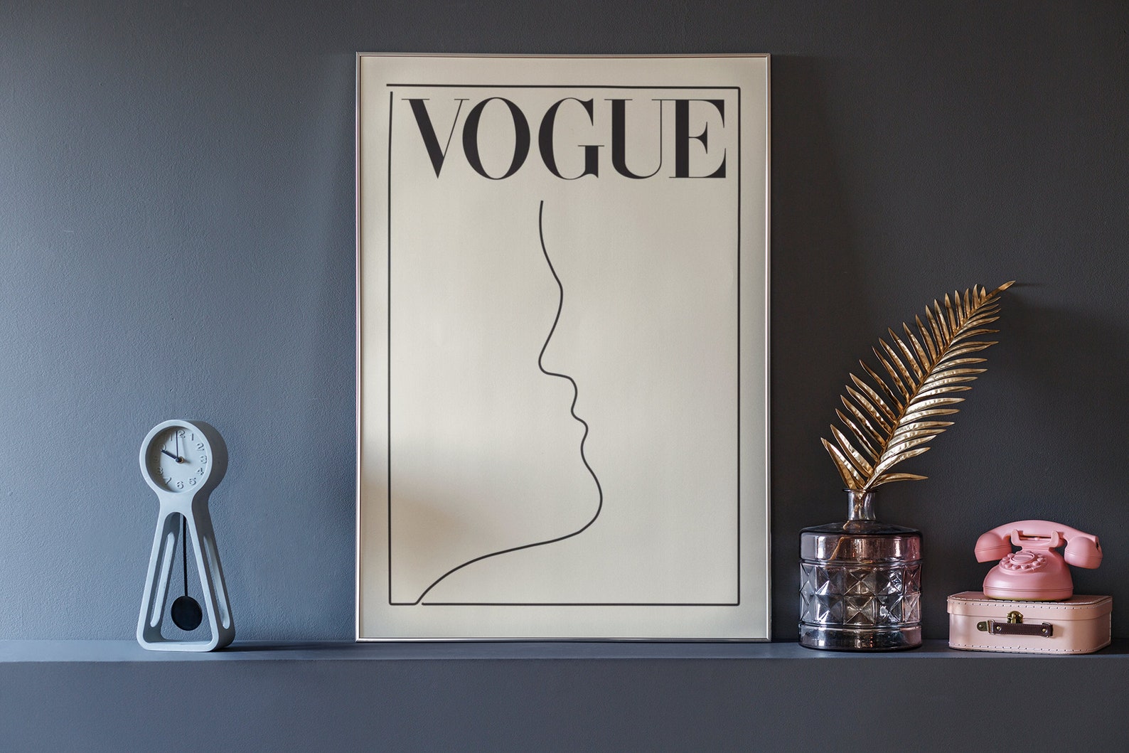 Vogue Print Poster Wall Art Décoration Minimaliste Décor Etsy