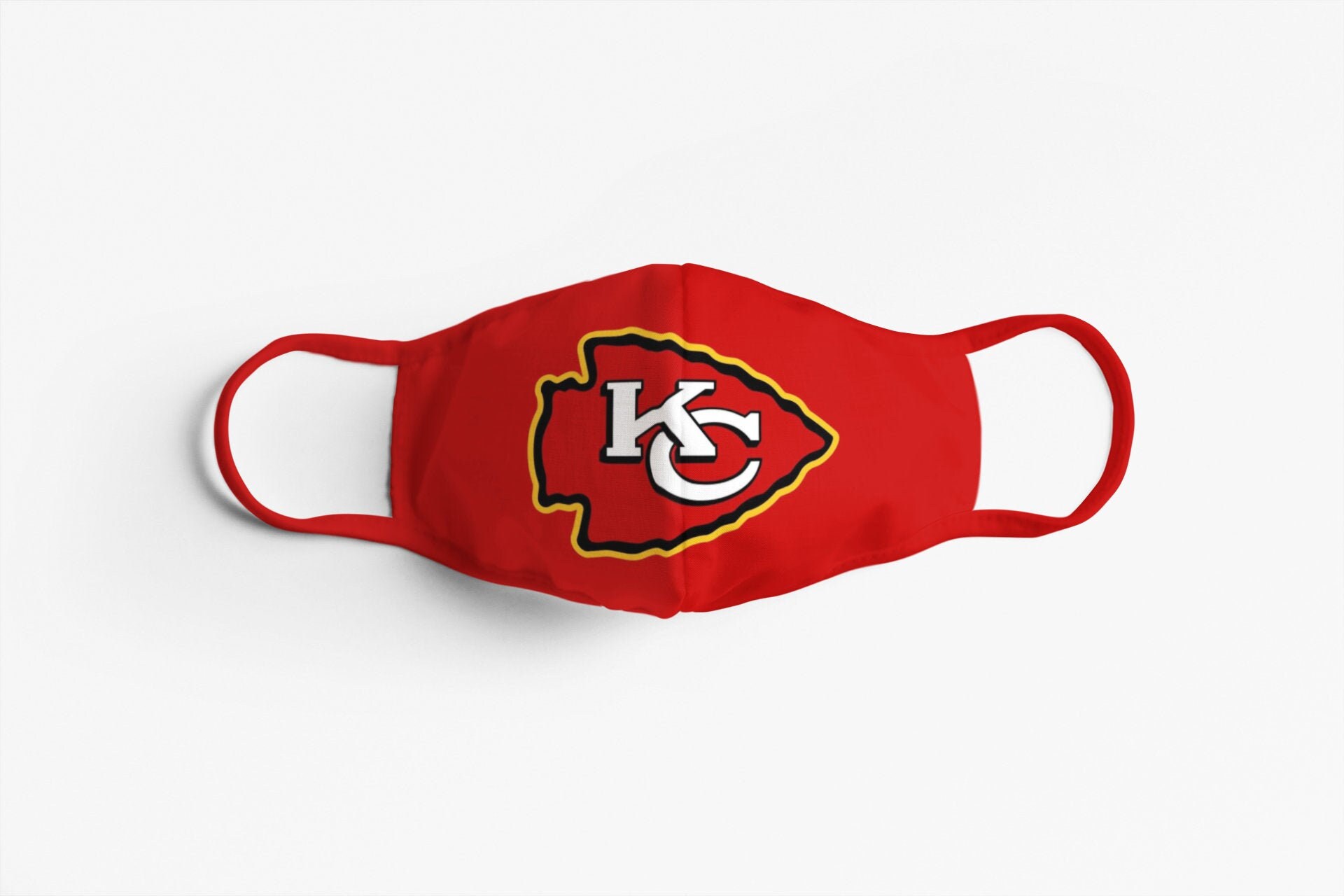 Kansas City Chiefs Face Mask / KC Football Fans / Face Etsy