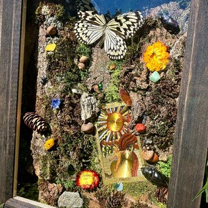 The Sun Tarot card shadow box