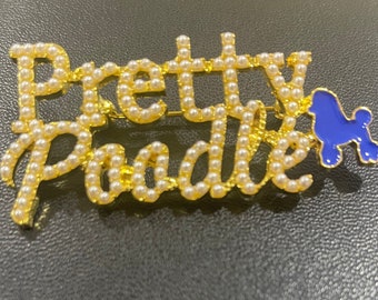 Pretty Poodle pin