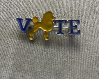 Poodle Vote Pin