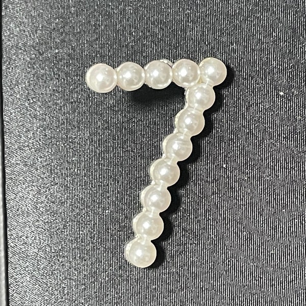 Number 7 Pearl Pin