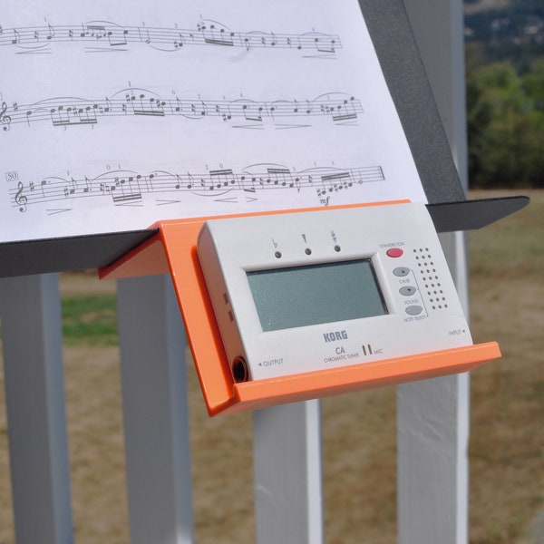 Tuner / Metronome Holder for Music Stand