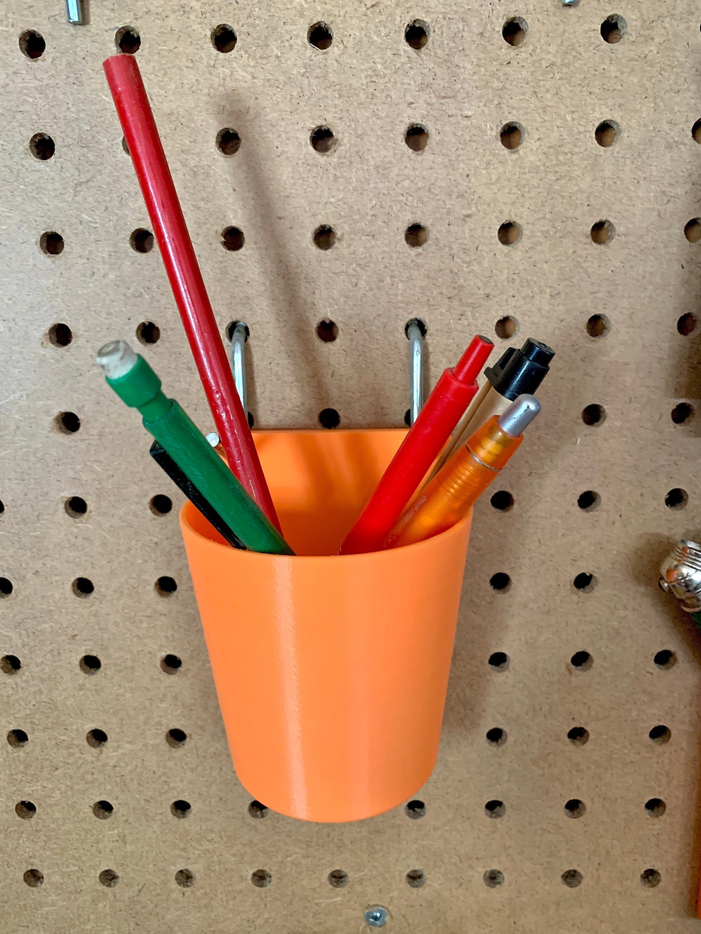 2 Pack Pen / Pencil Holder for Pegboard Etsy