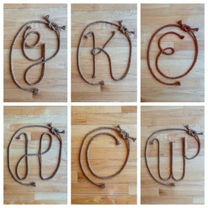 Medium (1-10 Letter) Custom Rope Wall Sign (READ ITEM DESCRIPTION) - Etsy