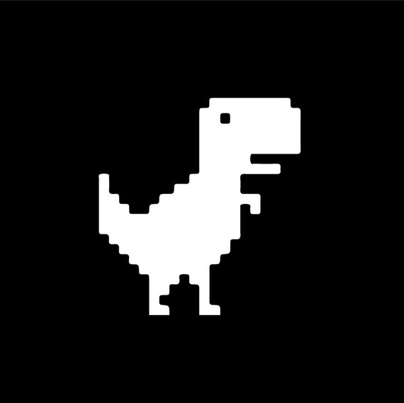 Google T-REX Vinyl Decal Sticker | Etsy