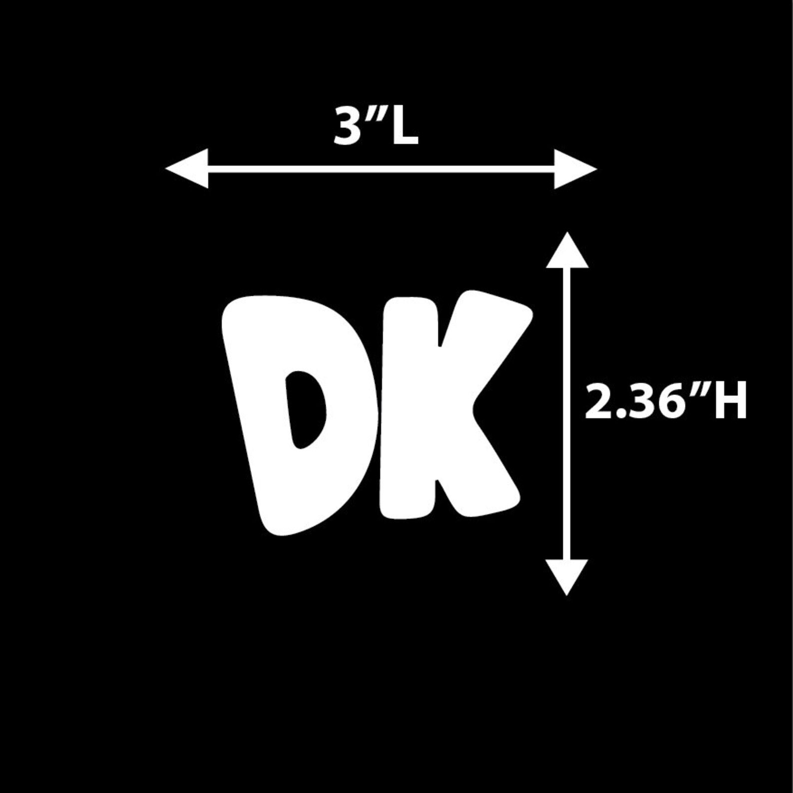 Donkey Kong DK Vinyl Decal Sticker Etsy