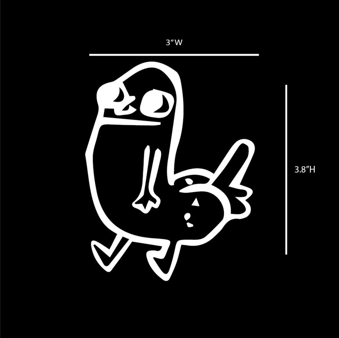 Dickbutt Vinyl Decal Sticker | Etsy