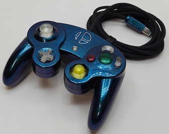 Custom GameCube Controller: Turquoise Waters Colorshift, Competitive Smash Ready