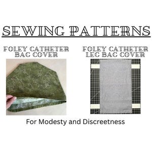 Foley Catheter Bag Cover Sewing Patterns - Overnight Bag Pattern, Leg Bag Pattern, Modesty Cover, Quick & Easy, Printable PDF Download