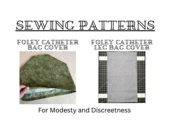 Catheter Bag Cover Sewing Pattern PDF | Foley Overnight & Leg Bag Modesty Cover