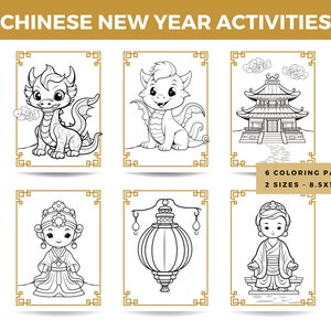 Lunar New Year Coloring Pages Chinese New Year Coloring Pages Lunar New Year Activities