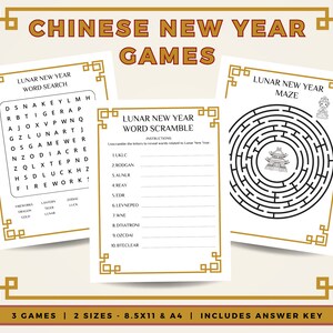 Lunar New Year Games Chinese New Year Activities Lunar New Year