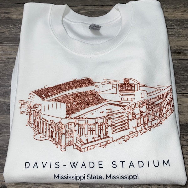 Davis Wade Stadium Starkville Mississippi Sweatshirt
