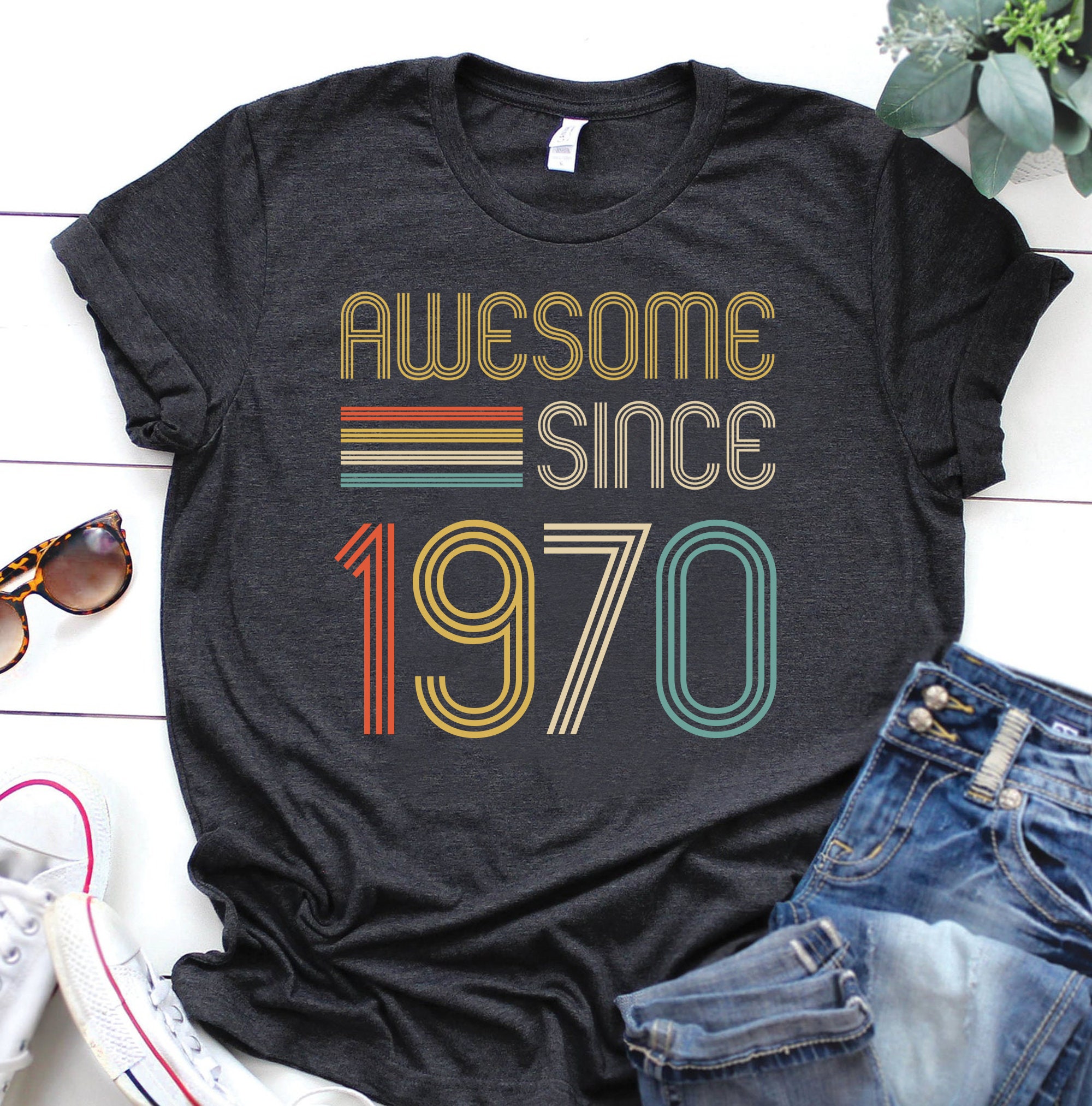 Awesome Since 1970 Shirt Vintage 1970 Shirt 51 Years Old | Etsy