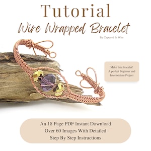 Wire Wrapping Schmuck Tutorial für Anfänger, Schritt für Schritt Anleitung, Schmuckherstellung, Wire Wrapping Anleitung, DIY Schmuck Anleitung, PDF