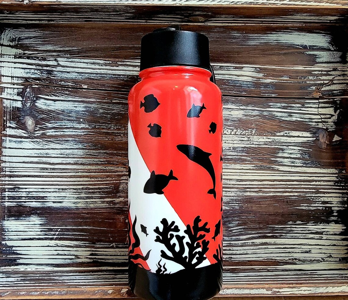 DIY Hand Painted Scuba Diving Tumbler Gift For Scuba Divers Etsy