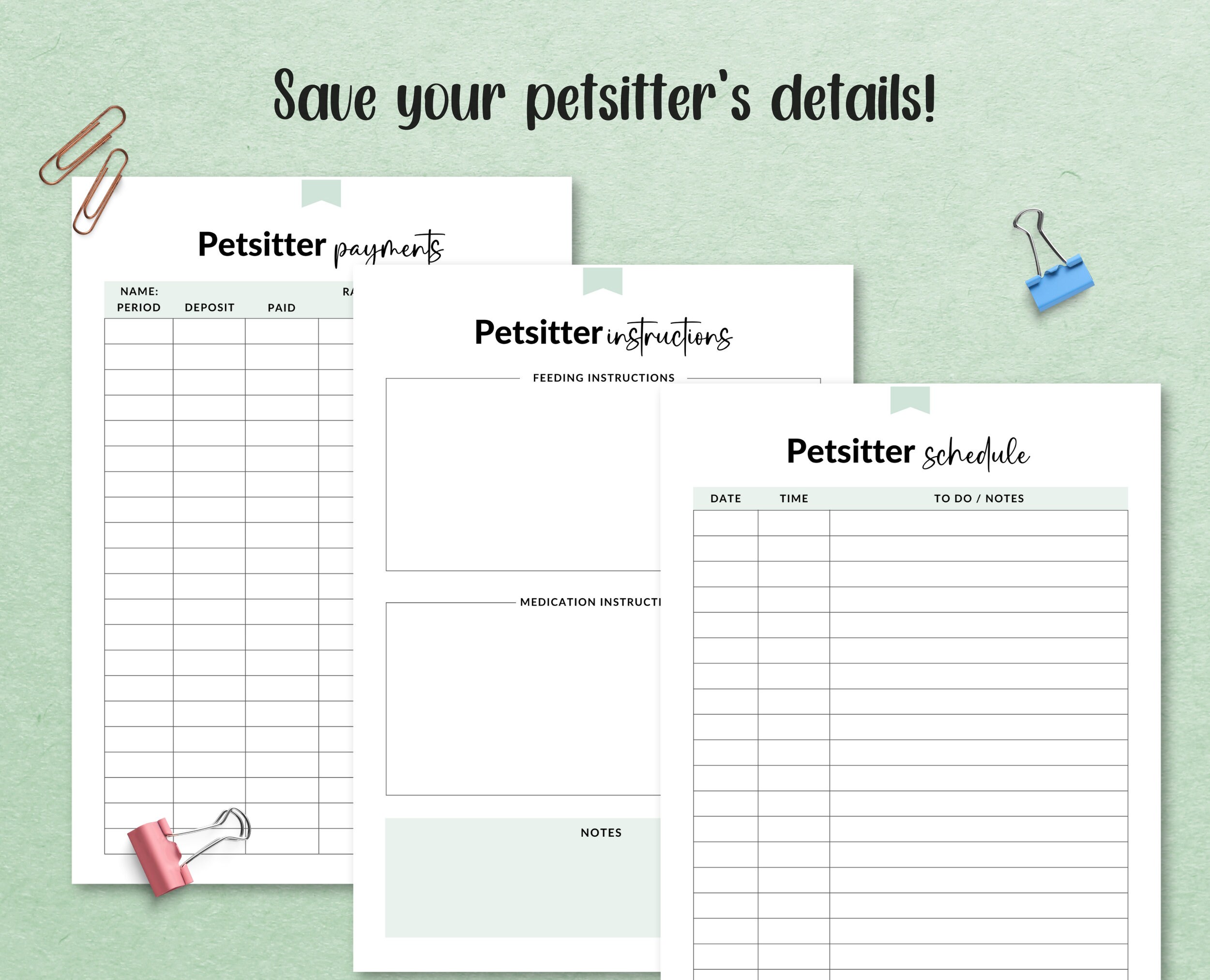 Printable Dog Care Journal Pet Planner Dog Mum Planner Dog Etsy